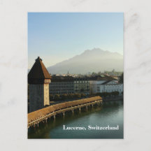Lucerne, Suisse Chapel Bridge Carte postale