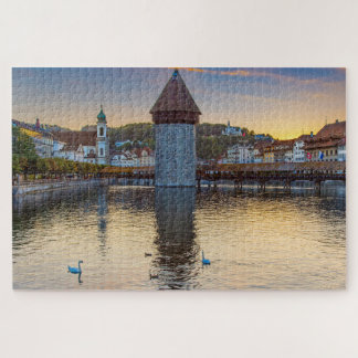 Lucerne, Switzerland at Dusk Jigsaw Puzzle