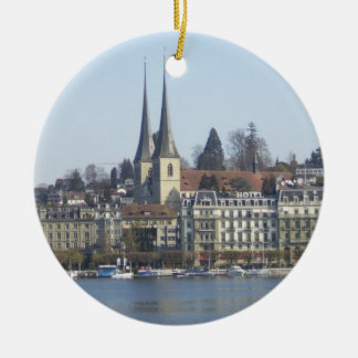 Lucerne Switzerland Ceramic Ornament