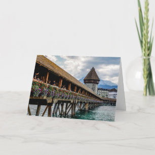 Lucerne, Switzerland, Chapel Bridge Card