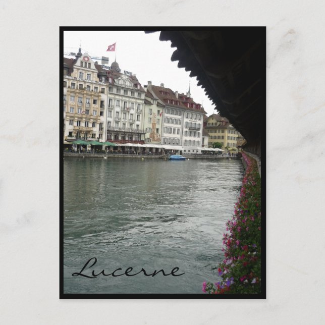 lucerne view bridge postcard (Front)