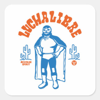 LUCHA LIBRE#127 SQUARE STICKER