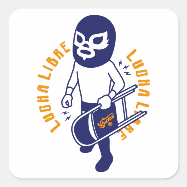 LUCHA LIBRE#131 SQUARE STICKER (Front)