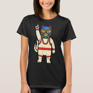 Lucha Libre Cat Wrestling Luchador Funny Retro T-Shirt