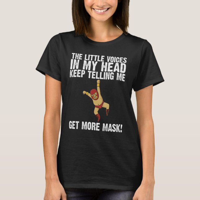   Lucha Libre Designs Men Women Mexican Wrestling  T-Shirt (Front)