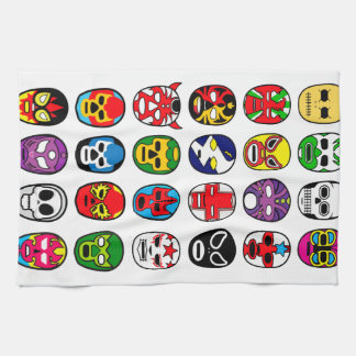 Lucha Libre Luchador Mexican Wrestling Masks Kitchen Towel