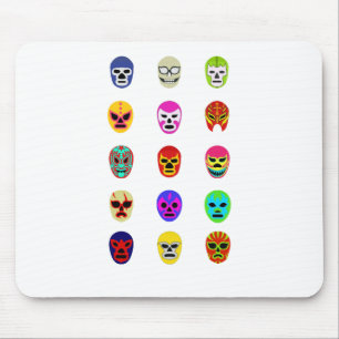 Lucha Libre Mask Mexican Wrestling Mouse Pad