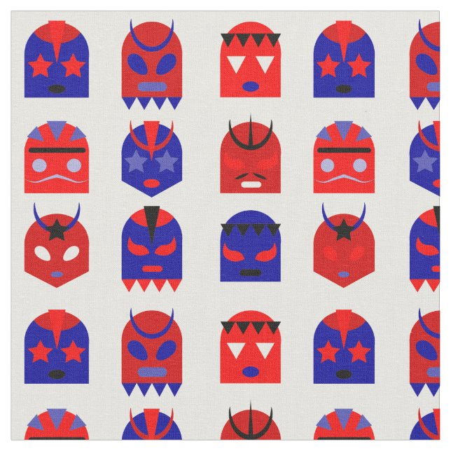 lucha libre masks fabric (Close Up)