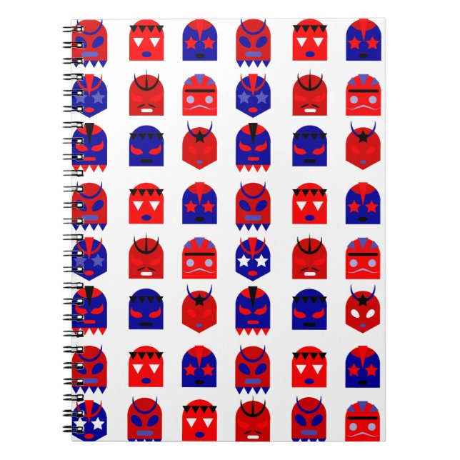 lucha libre masks notebook (Front)