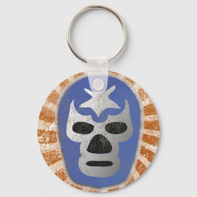 Lucha Libre Mexican Wrestling Keychain (Front)