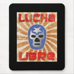 Lucha Libre Mexican Wrestling Mouse Pad