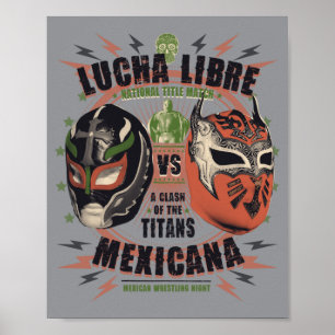 Lucha Libre Mexico Wrestling Luchador Mask Nacho Poster