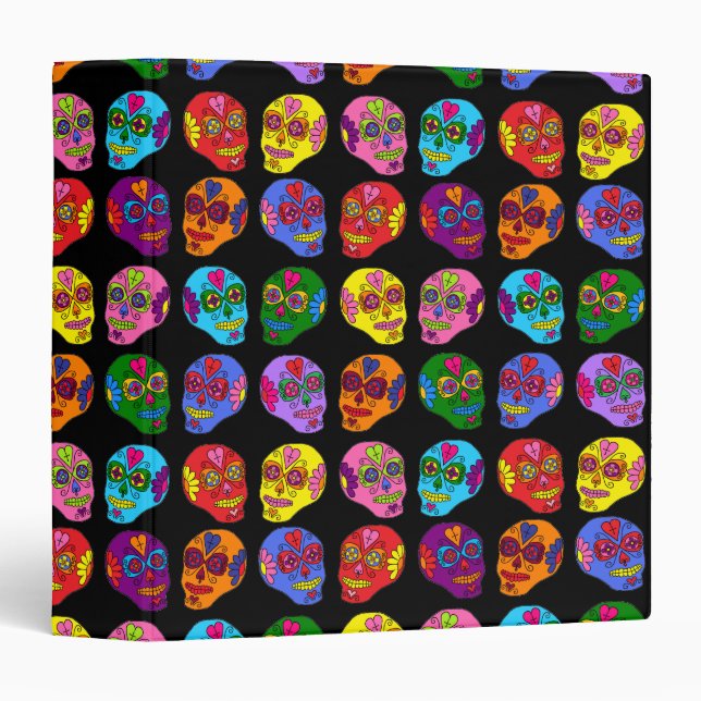 Lucha Libre Sugar Skull Binder (Front/Spine)