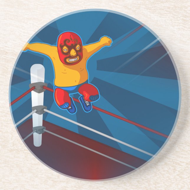 luchador coaster (Front)