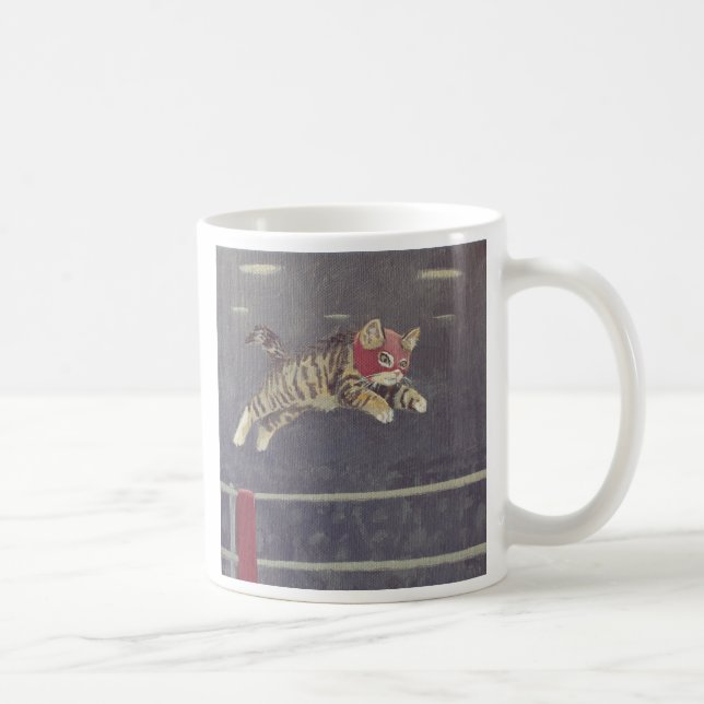 luchador Kitty Coffee Mug (Right)