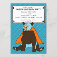 Luchador Mexican Wrestler Bear Custom Party