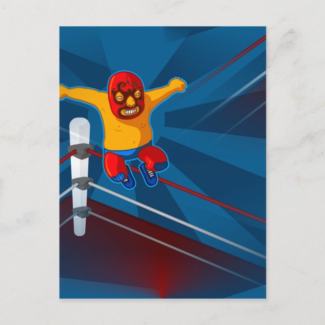 luchador postcard (Front)