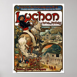 Luchon, Mucha Poster