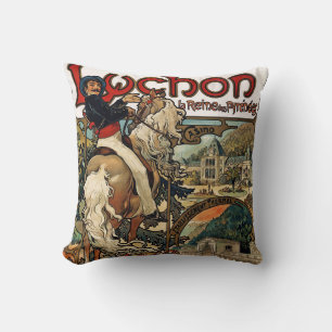 Luchon, Mucha Throw Pillow