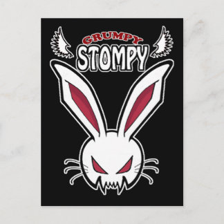 Luci the grumpy stompy postcard