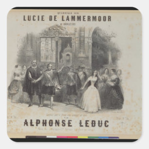 Lucia de Lammermoor' by Gaetano Donizetti Square Sticker