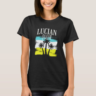 Lucian queen St Lucia IndependenceLucian Independe T-Shirt