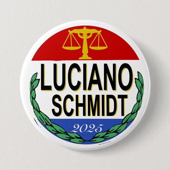 Luciano Schmidt tak2 3 Inch Round Button (Front)