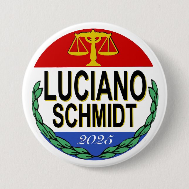 Luciano Schmidt tak2 3 Inch Round Button (Front)