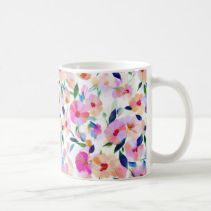 Lucid Flowers Floral Vibrant Botanical Colourful Coffee Mug