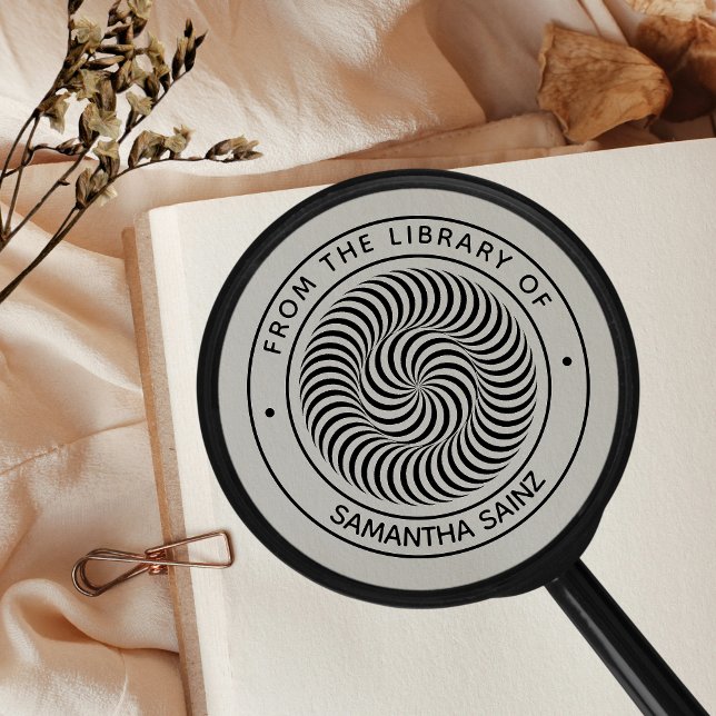 Lucid Optical Illusion From the Library of Book Rubber Stamp (Creator Uploaded)