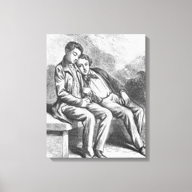Lucien de Rubempre and David Sechard Canvas Print (Front)