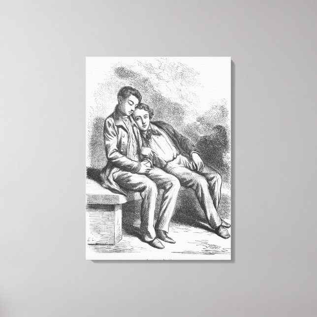 Lucien de Rubempre and David Sechard Canvas Print (Front)