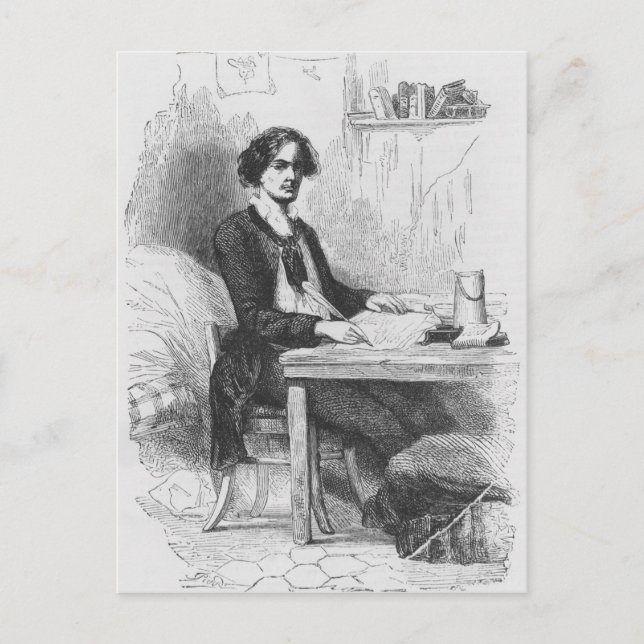 Lucien de Rubempre writing a letter Postcard (Front)