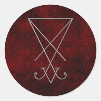 Lucifer Alchemy Sigil Gothic Art Classic Round Sticker