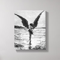 Lucifer as Satan, Devil or Angel? Vintage Ink Art