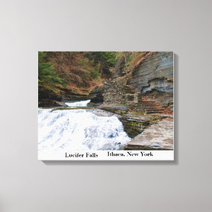 LUCIFER FALLS ITHACA NEW YORK CANVAS PRINT
