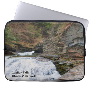 LUCIFER FALLS ITHACA NEW YORK   LAPTOP SLEEVE