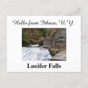 LUCIFER FALLS ITHACA NEW YORK POSTCARD