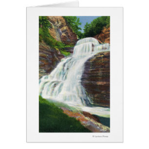 Lucifer Falls View in Robert H. Treman State