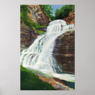 Lucifer Falls View in Robert H. Treman State Poster