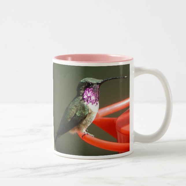 Lucifer Hummingbird Mug, right-handled Two-Tone Coffee Mug (Right)