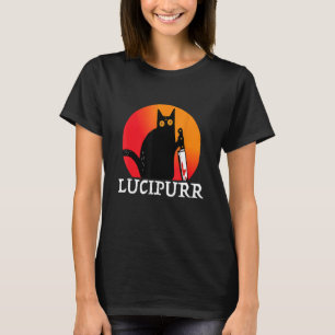 Lucifer Occult Satanic Cat Lucipurr Antichrist Bap T-Shirt