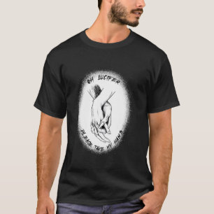 Lucifer Please take my hand 666 Occult Baphomet Sa T-Shirt