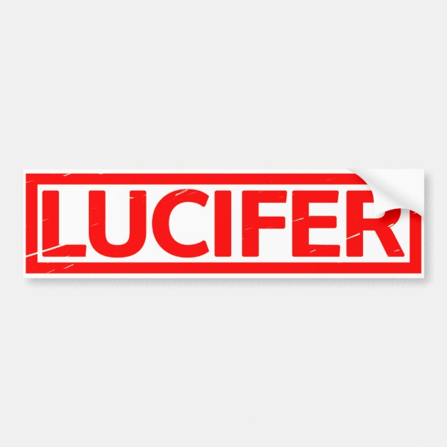 Lucifer Stamp Bumper Sticker (Front)