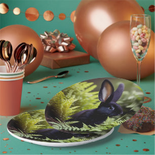 Lucifer The Black Little Bunny, Paper Plates