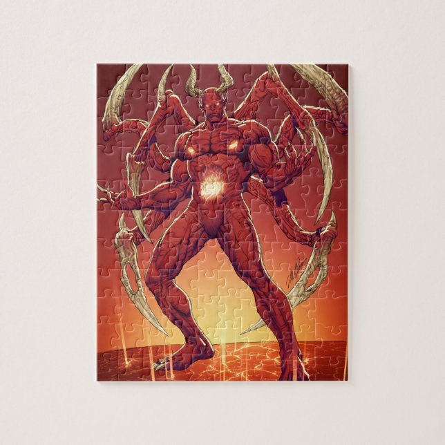 Lucifer the Devil, the Prince of Darkness, Satan Jigsaw Puzzle (Vertical)