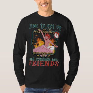 Lucifer Time To Get Up And Summon New Friends Hall T-Shirt
