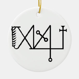 Lucifuge Rofocale Sigil Lamen (ornament base) Ceramic Ornament