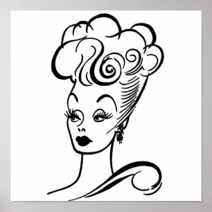 Lucille Ball  Caricature Poster