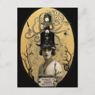 Lucinda Octavio Steampunk Postcard